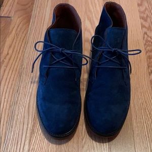 Polo Ralph Lauren Men Blue Suede Shoes